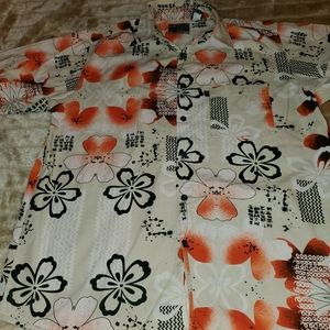 PINEAPPLE CONNECTION HAWAIIAN FLORAL VACATION LARG